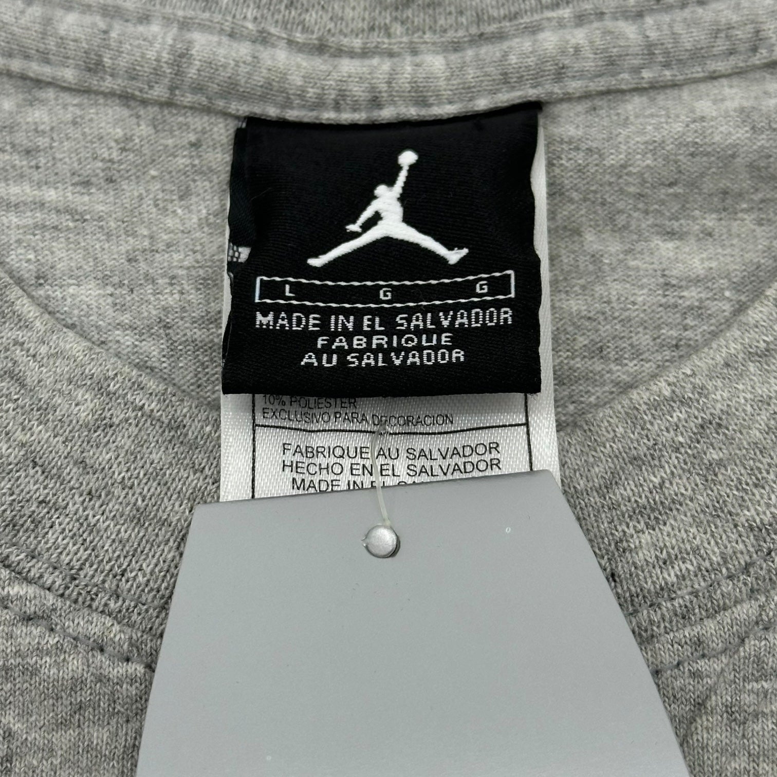 NIKE(ナイキ) 90's JORDAN WING LOGO 3D PRINT Tee ジョーダン ウィング ロゴ 3Dプリント Tシャツ 180672-059 L グレー 90年代 ヴィンテージ デッドストック