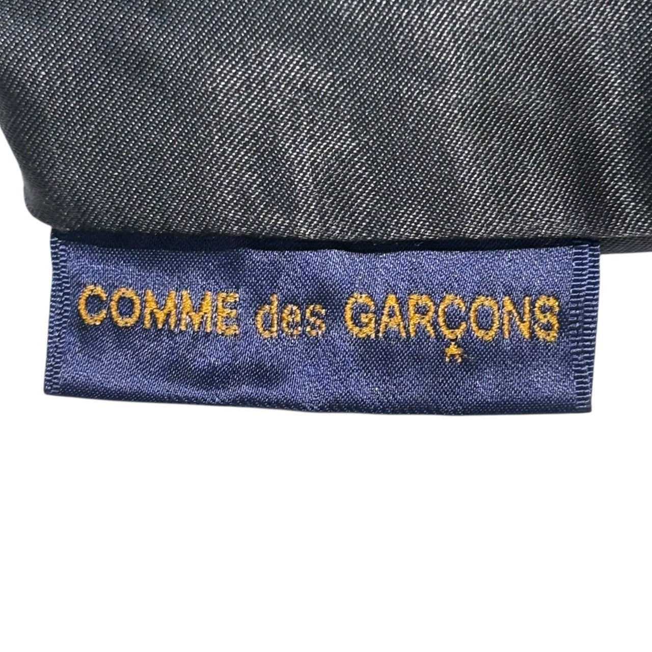 COMME des GARCONS(コムデギャルソン) 青山限定 Bamboo Handle Velour Tote Bag バンブー ハンドル ベロア トート バッグ ブラック ハンド
