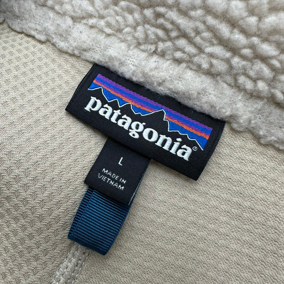 Patagonia(パタゴニア) Classic Retro-X Jkt クラシック レトロX ジャケット 23056 L アイボリー×ネイビー ボア フリース ジャケット