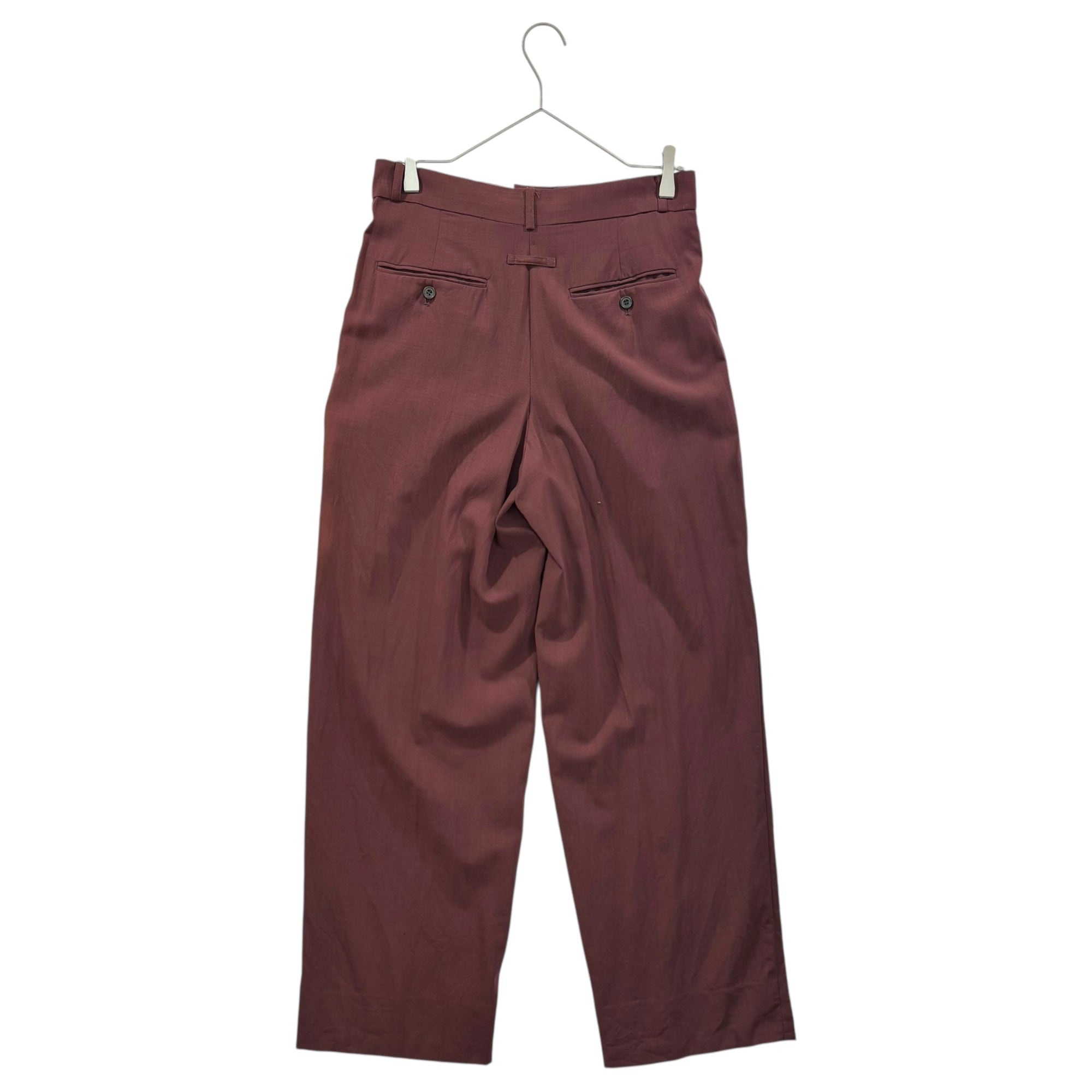 Jean Paul GAULTIER HOMME(ジャンポールゴルチエオム) 90's Vintage 2-Tuck Slacks 90年代 ヴィンテージ 2タック スラックス PJM.PR.JG. 48(M) ボルドー