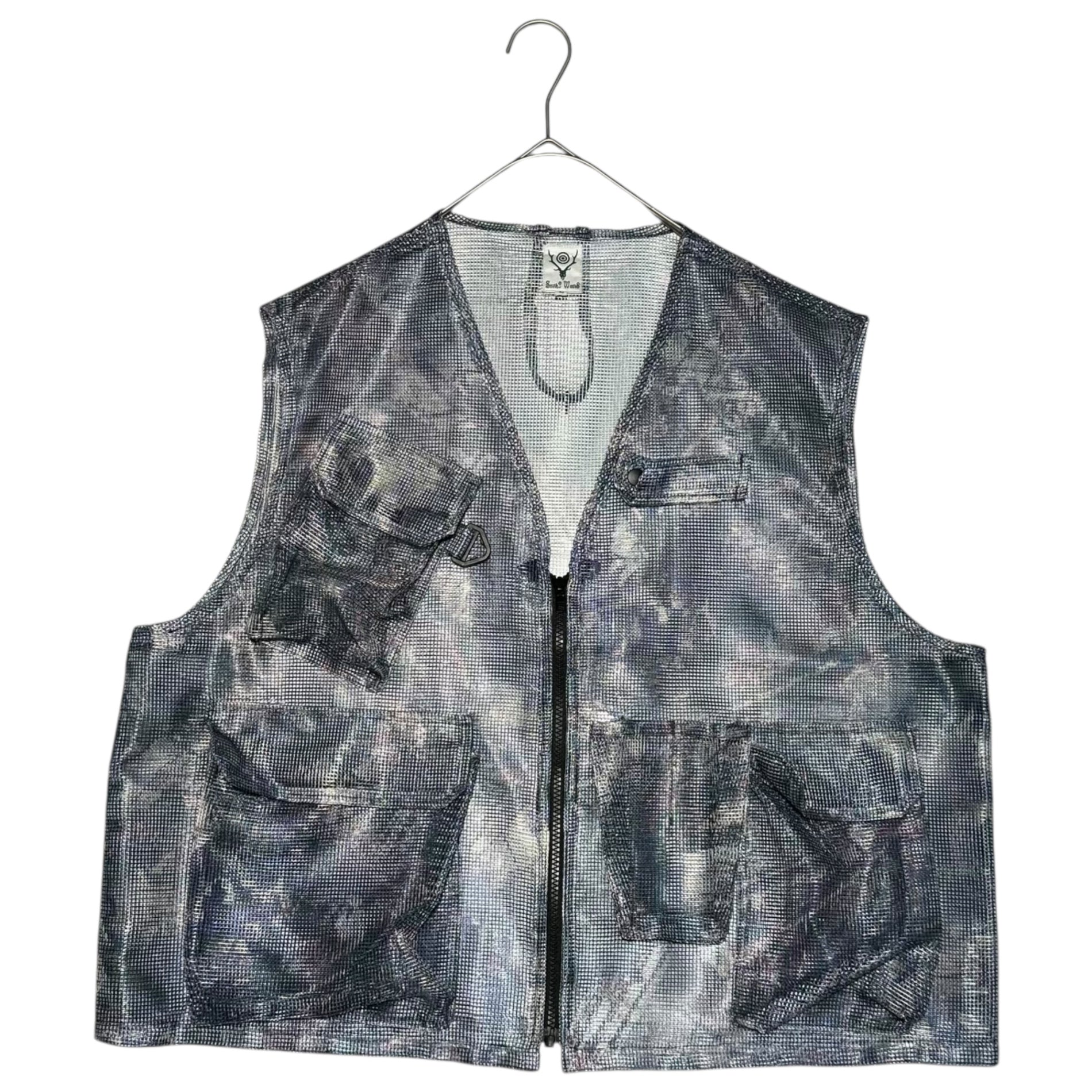South2 West8 S2W8(サウス2ウエスト8) Mesh Bush Vest - Poly Heavyweight Mesh カモフラ メッシュ ベスト GL798 L マルチ フィッシング