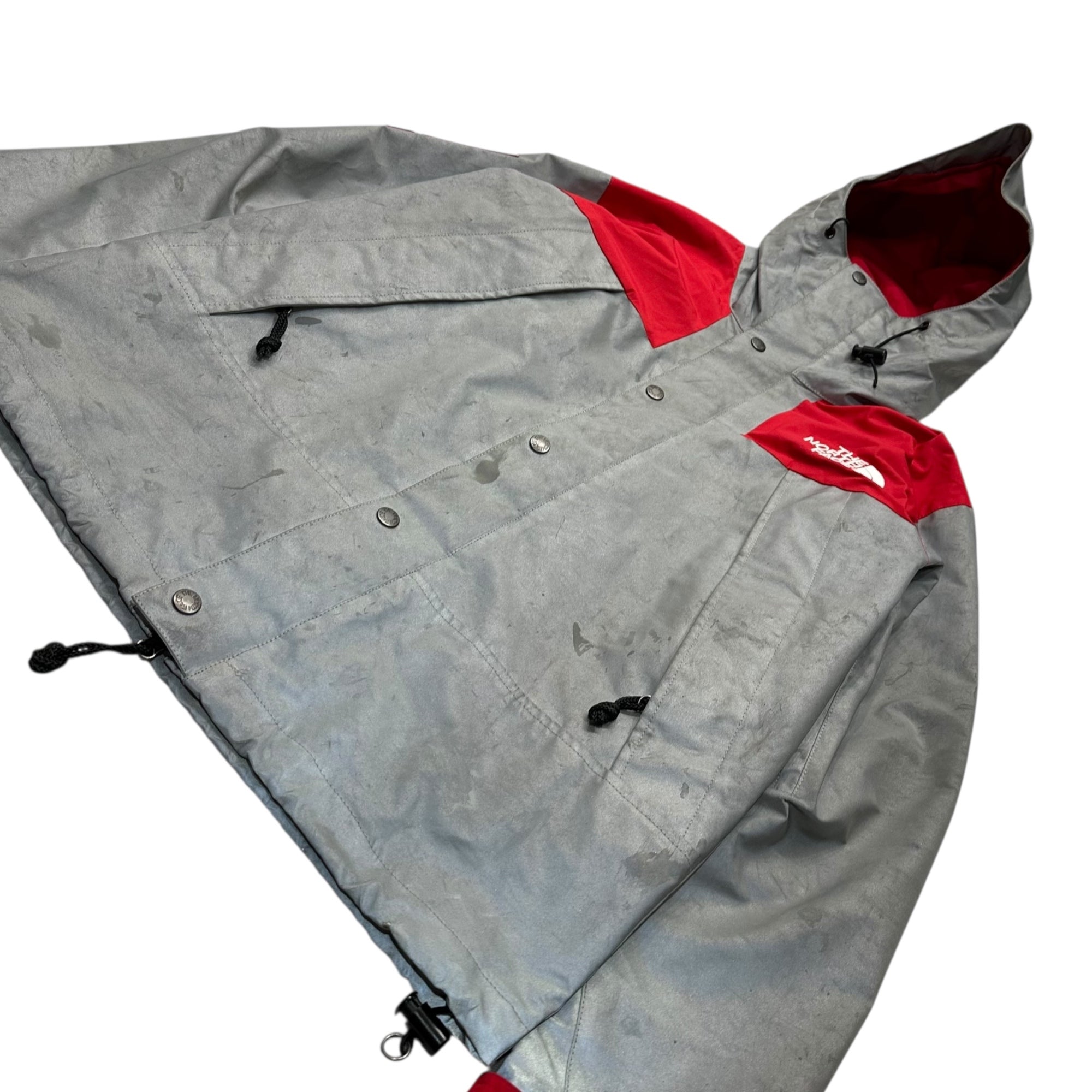 SUPREME × THE NORTH FACE(シュプリーム × ザ ノースフェイス) 13SS Reflective 3M Mountain Parka リフレクティブ マウンテンパーカー NP01300 S シルバー×レッド ジャケット