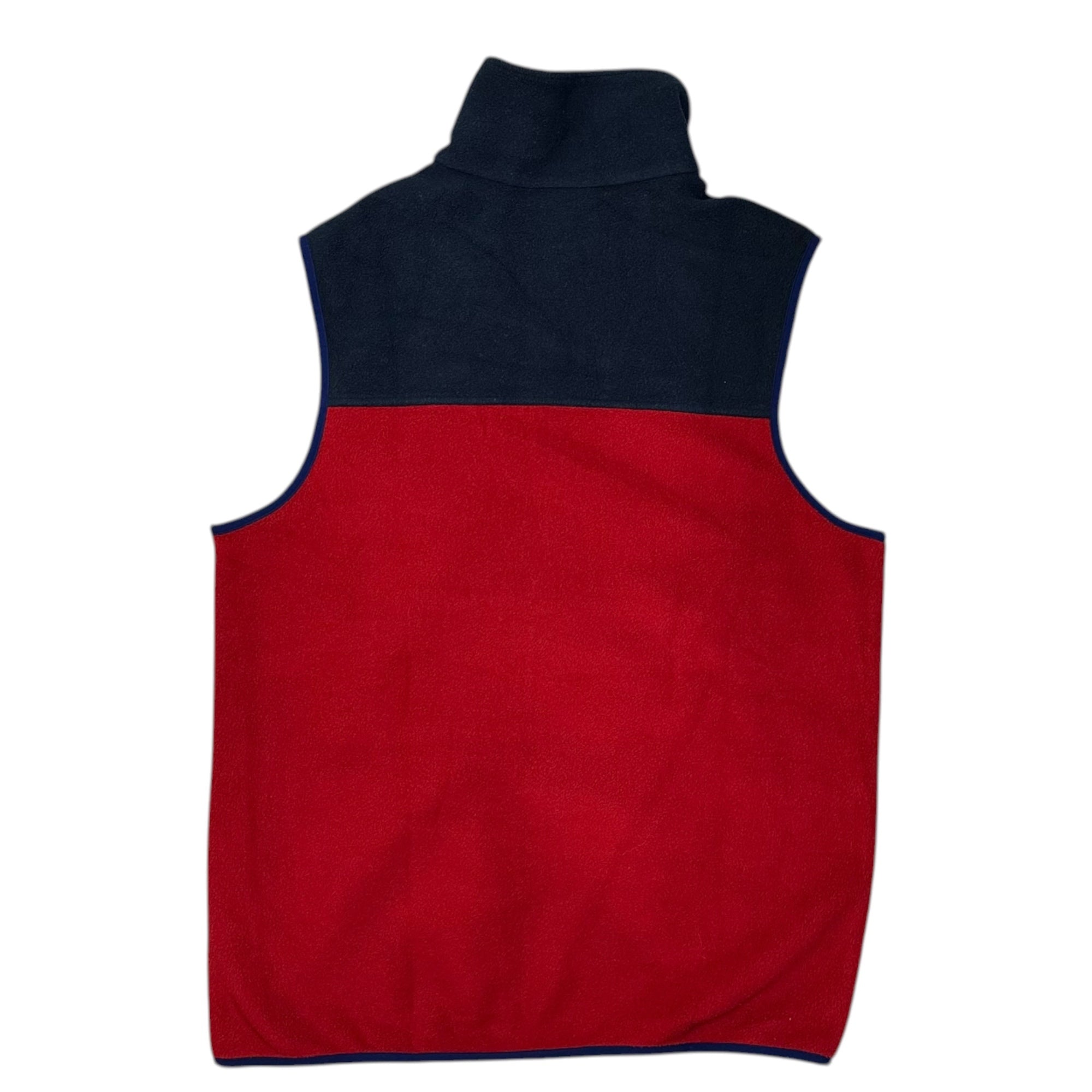 Patagonia(パタゴニア) Lightweight Synchilla Snap-T Vest ライトウェイト シンチラ スナップT ベスト 25500 M レッド×ネイビー フリース