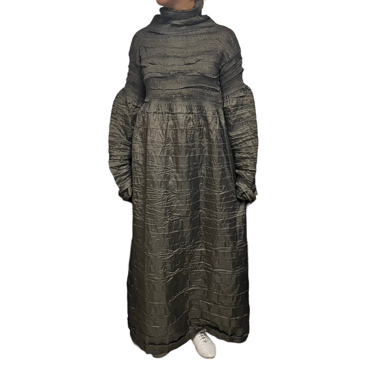 ISSEY MIYAKE(イッセイミヤケ) 98AW pleated long dress/プリーツロングワンピース/ドレス IM84-FH