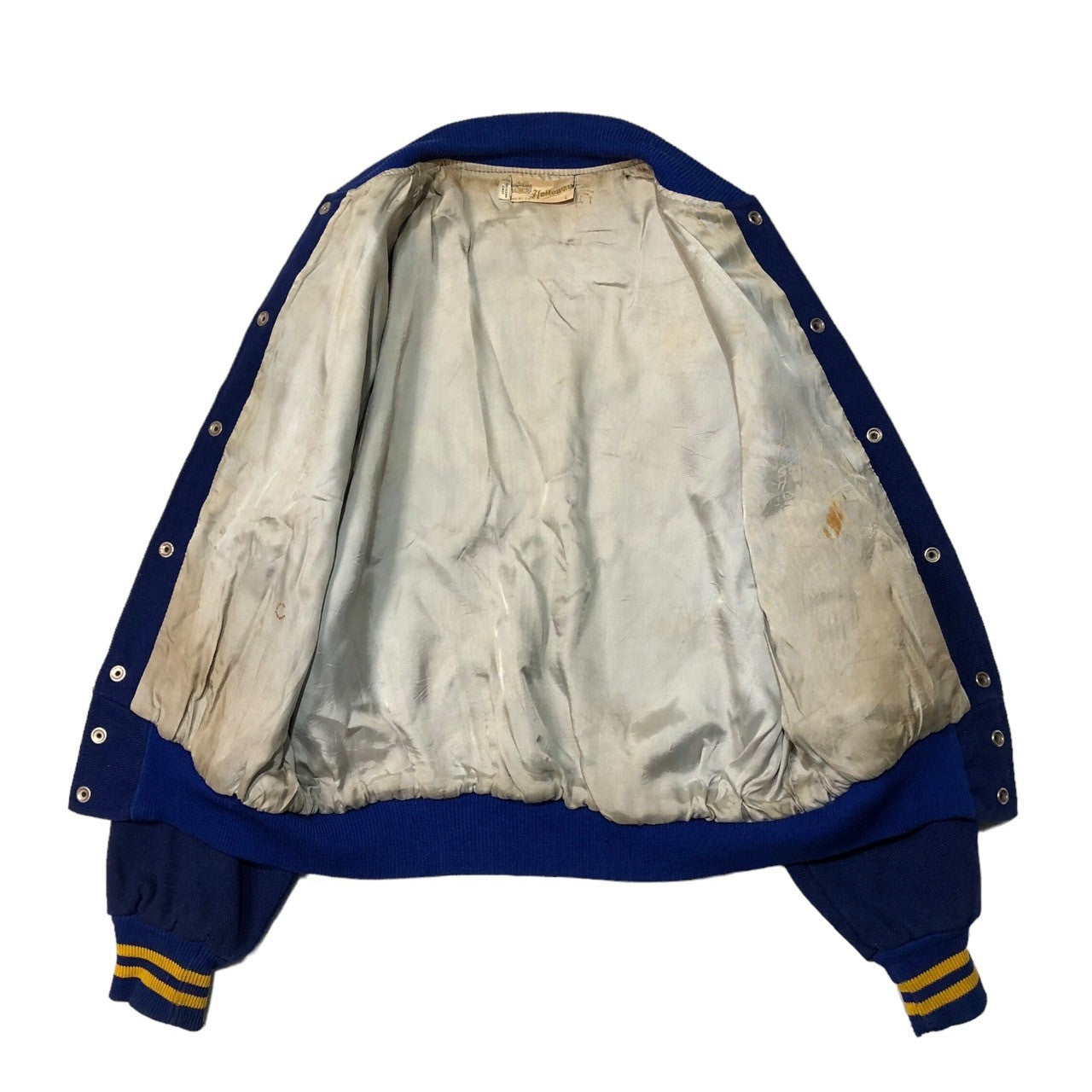 HOLLOWAY(ホロウェイ) 50's "DELPHOS"  wool stadium jacket ウール スタジャン ジャケット ブルゾン L ブルー USA製 ヴィンテージ 50年代