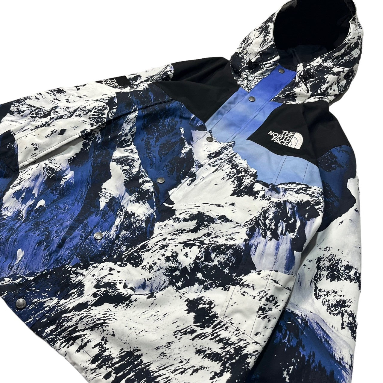 SUPREME×THE NORTH FACE(シュプリーム×ザノースフェイス) 17AW MOUTAIN PARKA マウンテンパーカー ジャケット  雪山 NP61701I XL ブルー×ブラック