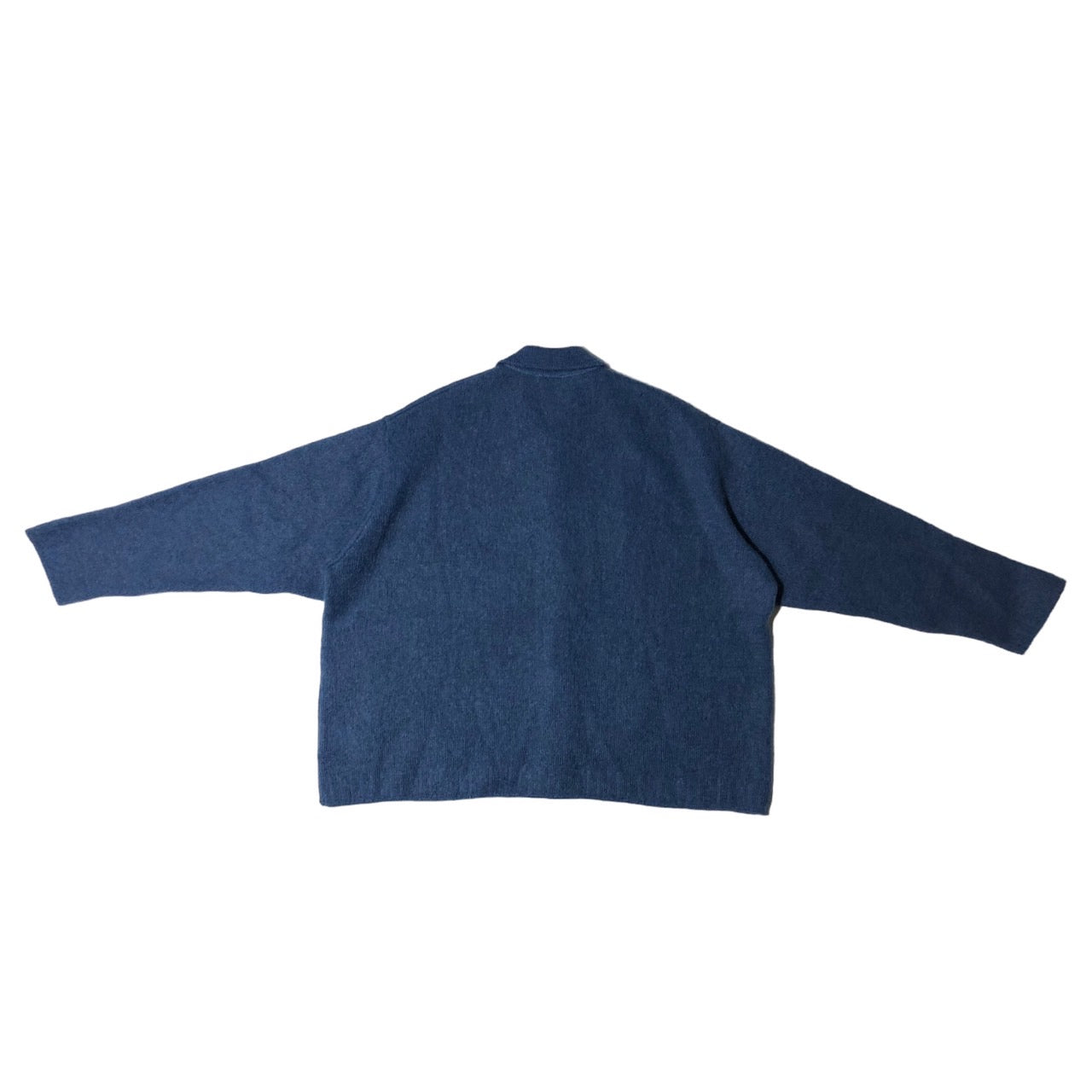 Blanc YM(ブランワイエム) 23AW kid mohair knit shirts/キッドモヘアニットシャツ bl-23a-kmks SIZE S サックスブルー 完売品