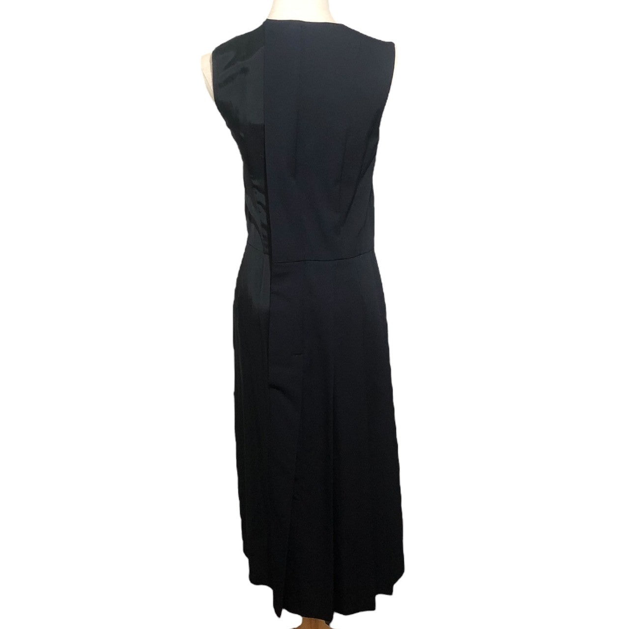 COMME des GARCONS(コムデギャルソン) 11AW wool gabardine docking dress キュプラ 切替