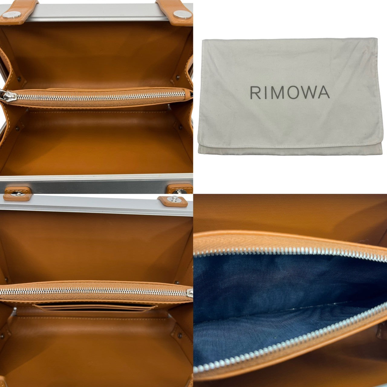 RIMOWA(リモワ) PERSONAL クロスボディバッグ アルミニウム ショルダーバッグ 99011000 シルバー×ブラウン