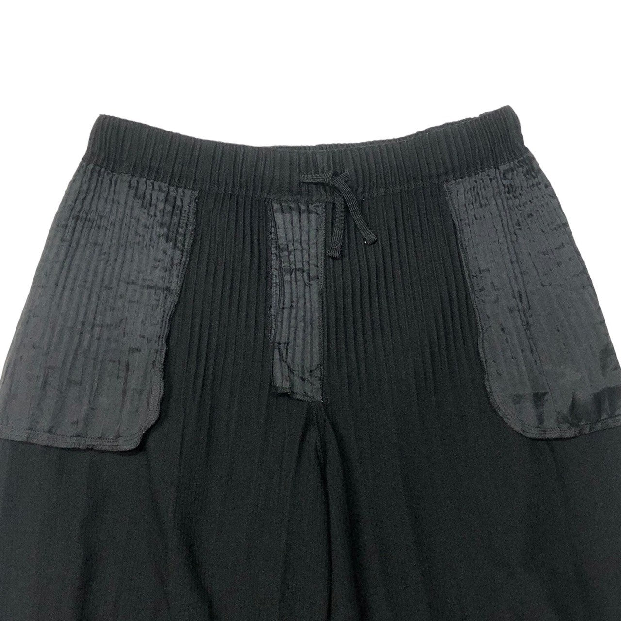 HOMME PLISSE ISSEY MIYAKE(オムプリッセイッセイミヤケ) erased pleated sarouel pants  消しプリーツ サルエルパンツ HP55JF051 SIZE 2(M) ブラック