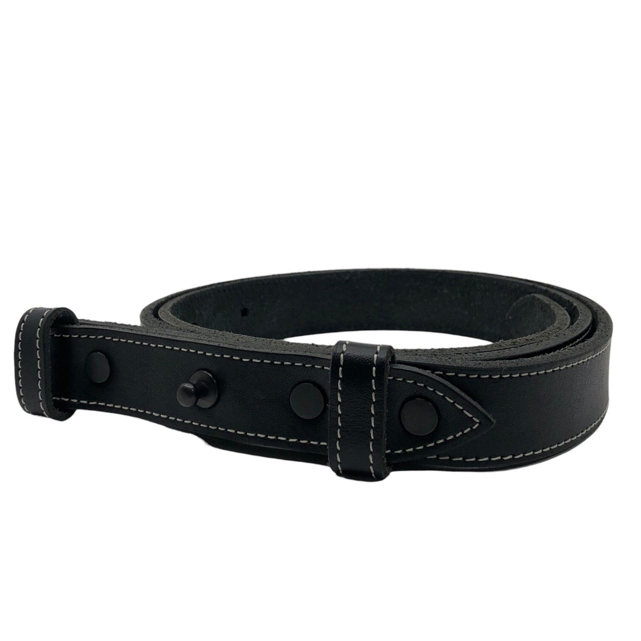 SUNSEA(サンシー) buckleless leather belt バックルレス レザー ベルト ブラック 34