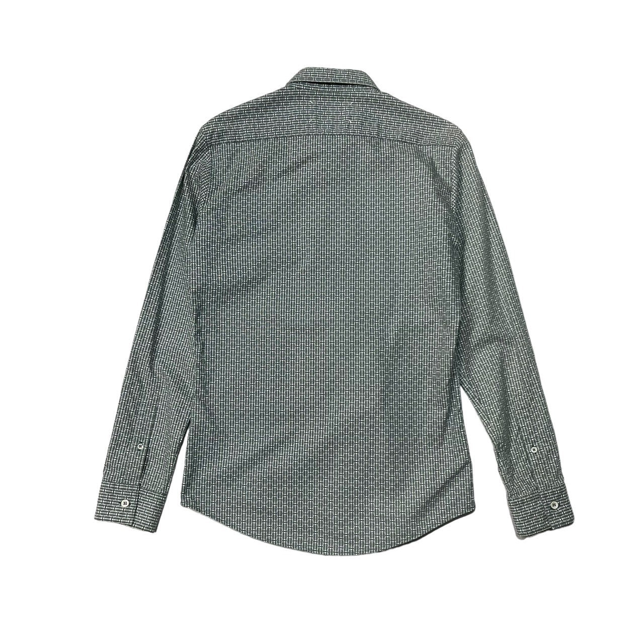 Maison Martin Margiela(メゾン マルタンマルジェラ) 13AW All-over pattern regular collar  shirt 総柄 レギュラーカラー シャツ S30DL0244 44(S程度) グリーン×ホワイト