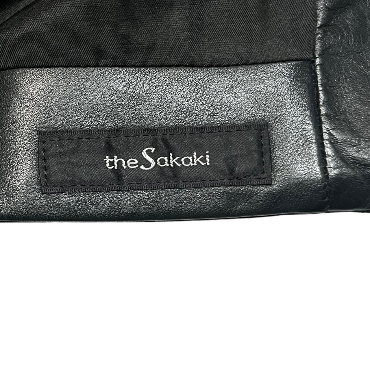 the Sakaki(ザサカキ) All leather stadium jacket remake haori ...