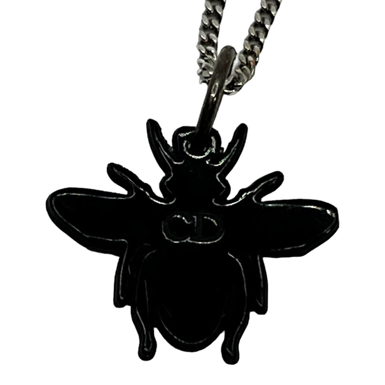 Dior HOMME(ディオールオム)  "Bee"ネックレス/蜂/ビー/CDロゴ チェーン：シルバー/トップ：ブラック