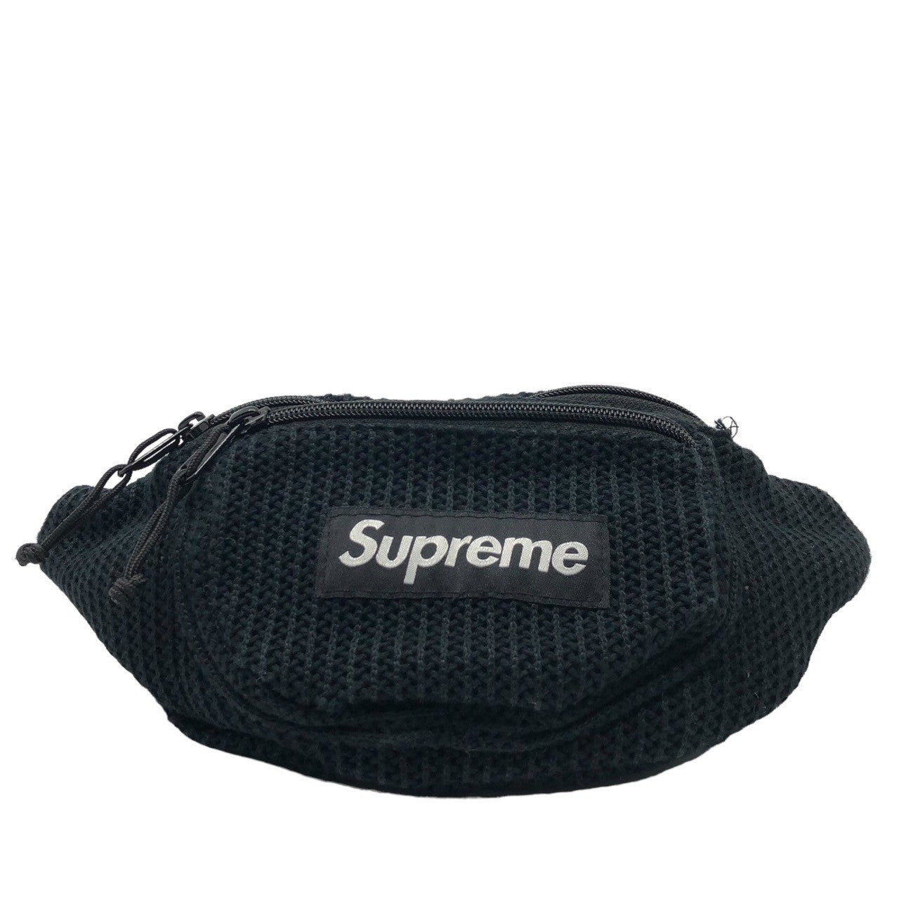 SUPREME(シュプリーム) 21SS String Waist Bag ストリング ウエスト バッグ ボディー メッシュ ニット ブラック