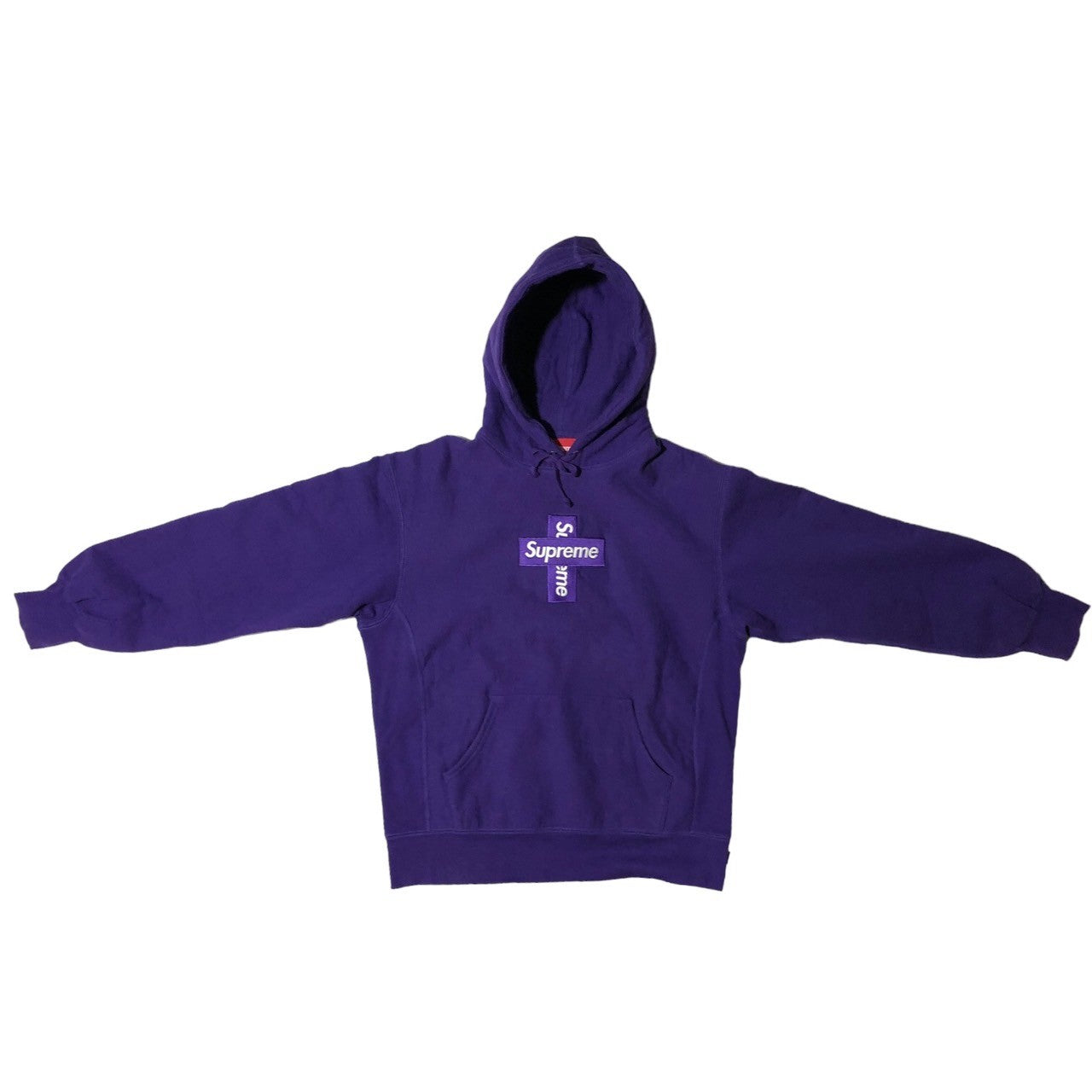 20AW/Cross Box Logo Hooded Sweatshirt/パーカー/S/コットン/カーキ 