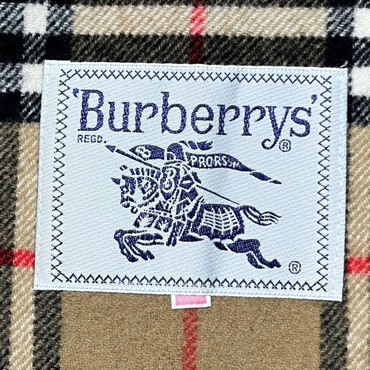 Burberrys(バーバリーズ) 80's~90's ノヴァチェック ライニング ウール メルトン ステンカラー コート FNA06-009-50 11AR(L程度) ベージュ ヴィンテージ