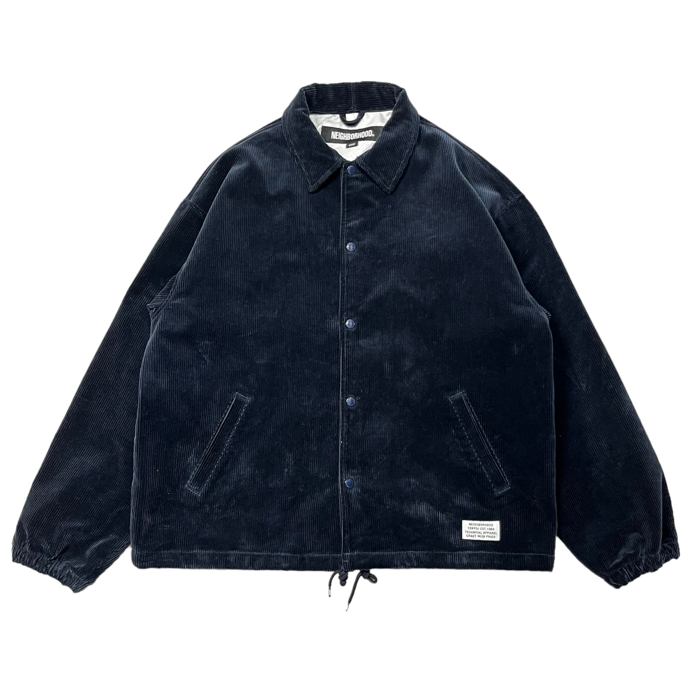 NEIGHBORHOOD(ネイバーフッド) 22AW CORD WINDBREAKER JK コーデュロイ コーチ ジャケット  222SPNH-JKM01 L ネイビー