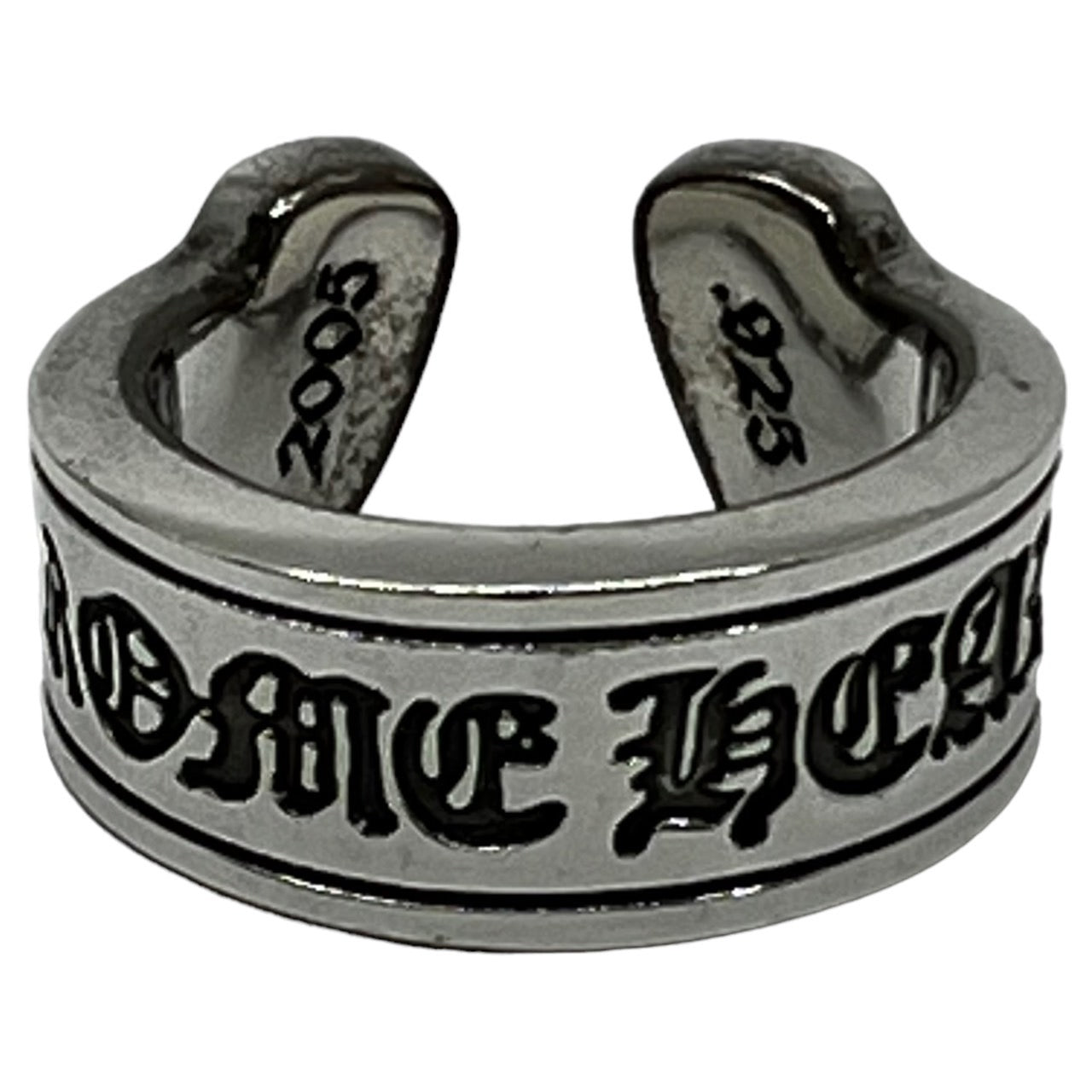 CHROME HEARTS(クロムハーツ) SCROLL LABEL RING スクロールラベルリング 18号 シルバー ビヨンクール購入証明書付属