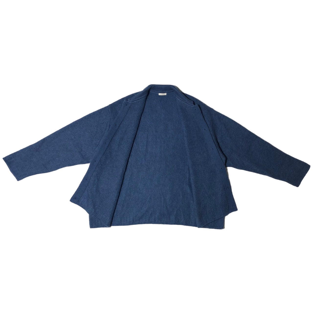 Blanc YM(ブランワイエム) 23AW kid mohair knit shirts/キッドモヘアニットシャツ bl-23a-kmks SIZE S サックスブルー 完売品