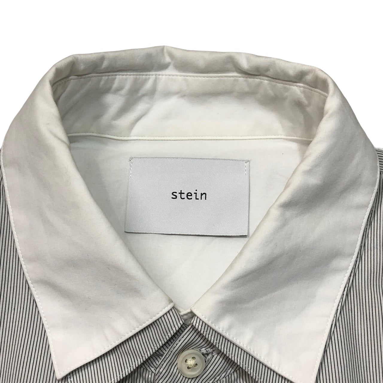 stein(シュタイン) OVERSIZED 4LAYERED SHIRT/オーバーサイズ4レイヤードシャツ ST.236 S  ホワイト×ベージュ/ストライプ
