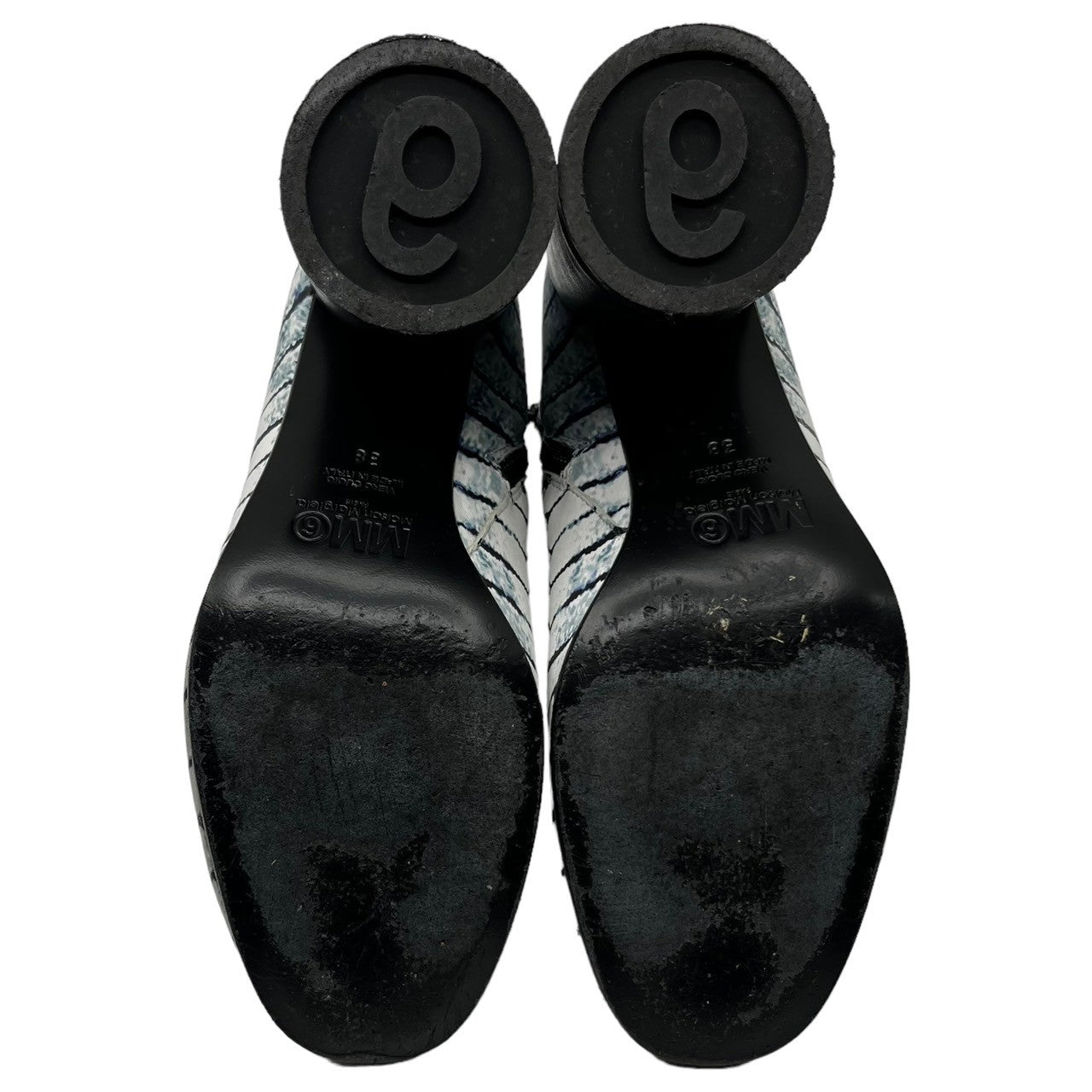 MM6 Maison Margiela(エムエムシックス) 90㎜ ankle boots アンクル ブーツ S59WU186 SIZE 38(24.0～24.5程度) ホワイト 箱付