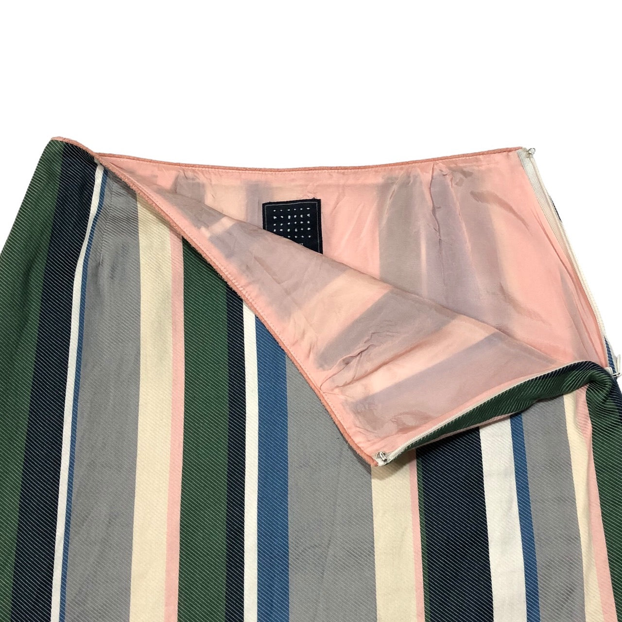 mina perhonen(ミナペルホネン) multi striped skirt マルチストライプ スカート hs5145 SIZE FREE マルチカラー