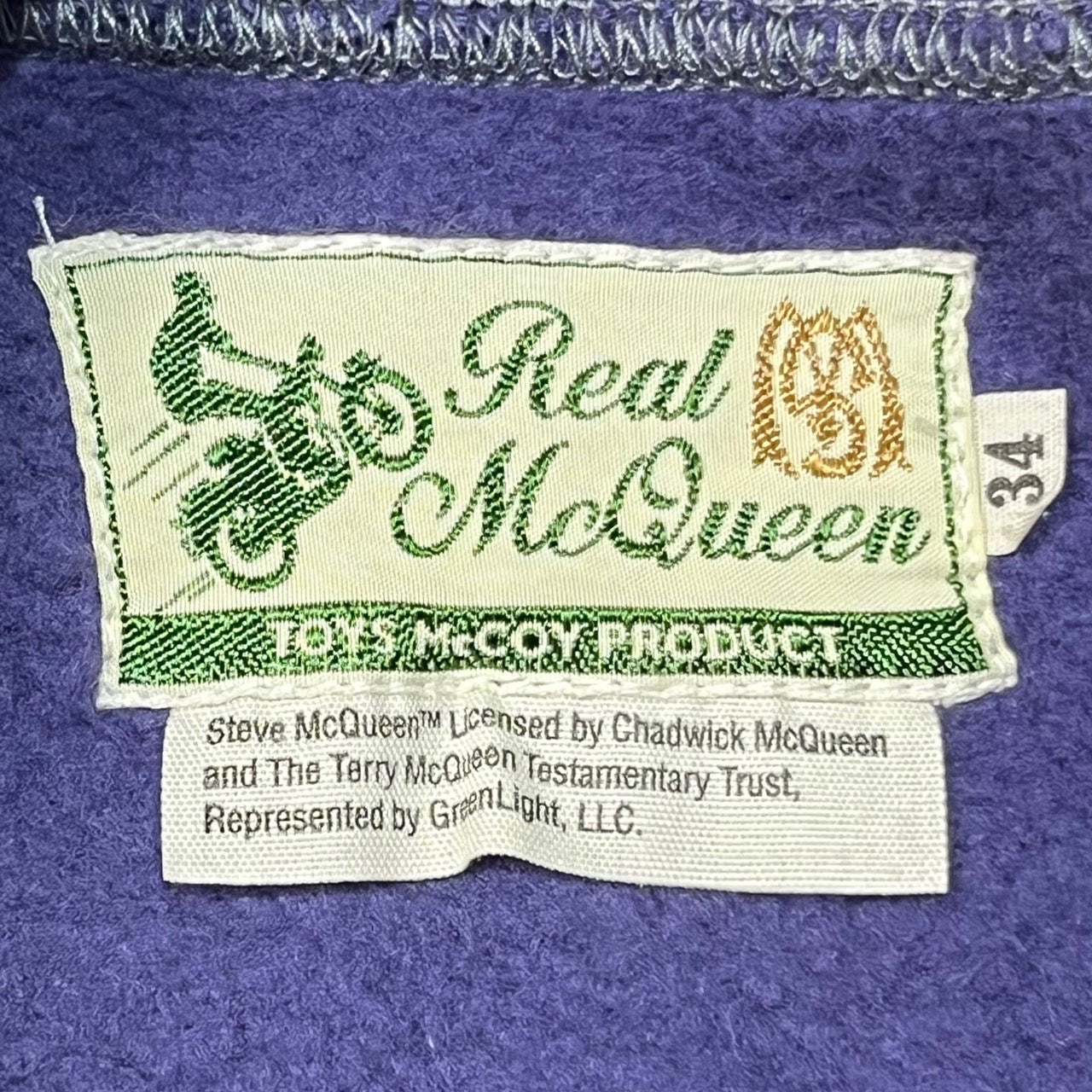 THE REAL McCOY'S(ザリアルマッコイズ) ヘビーウェイトラグランスウェット/厚手 TMC2269 34(S程度) パープル R