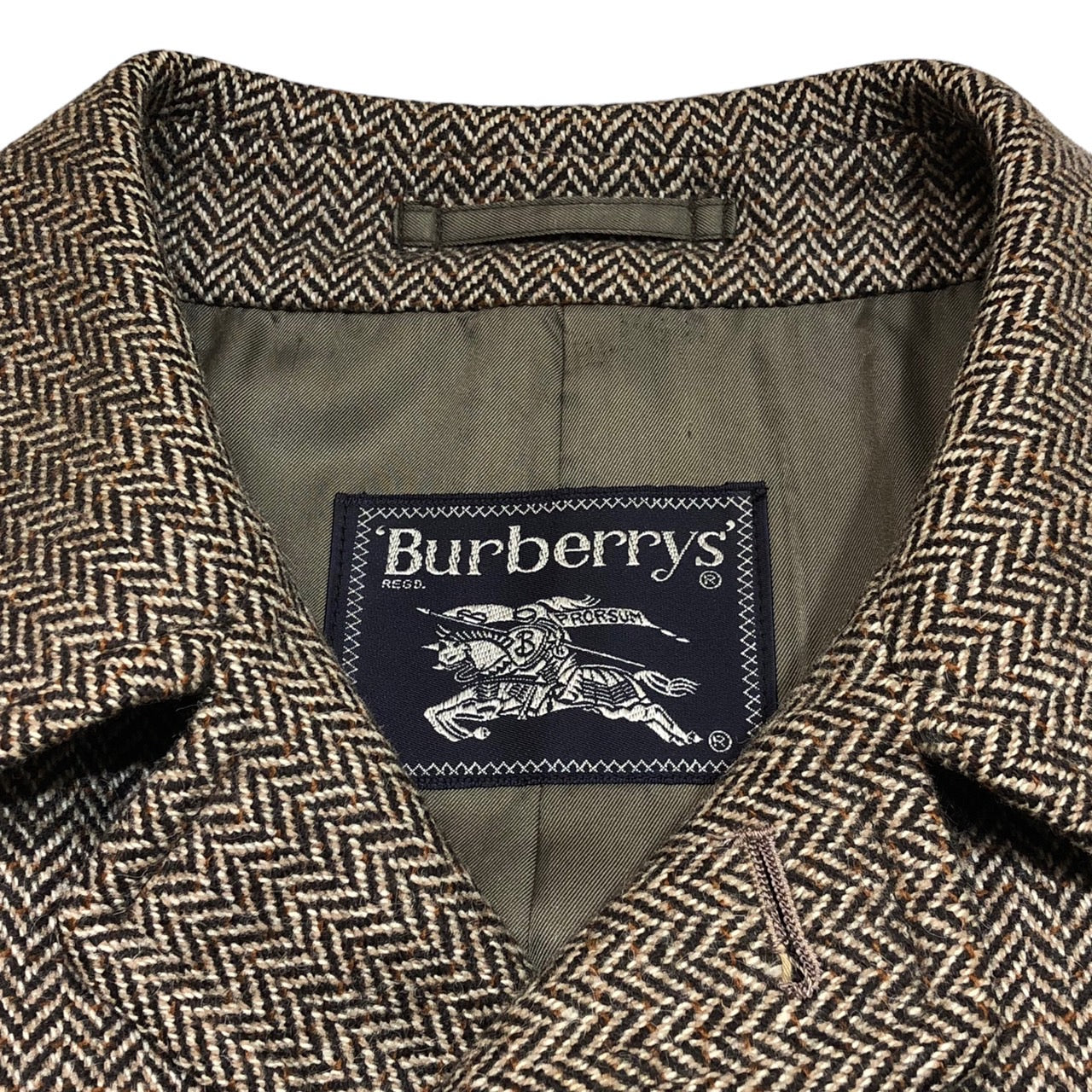 Burberrys(バーバリーズ) 90's ヘリンボーンウールステンカラーコート 