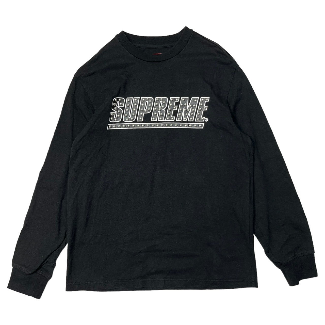 SUPREME(シュプリーム) 20SS Studded L/S Top Tee スタッズ ロゴ ロンT 長袖 カットソー Tシャツ S ブラック