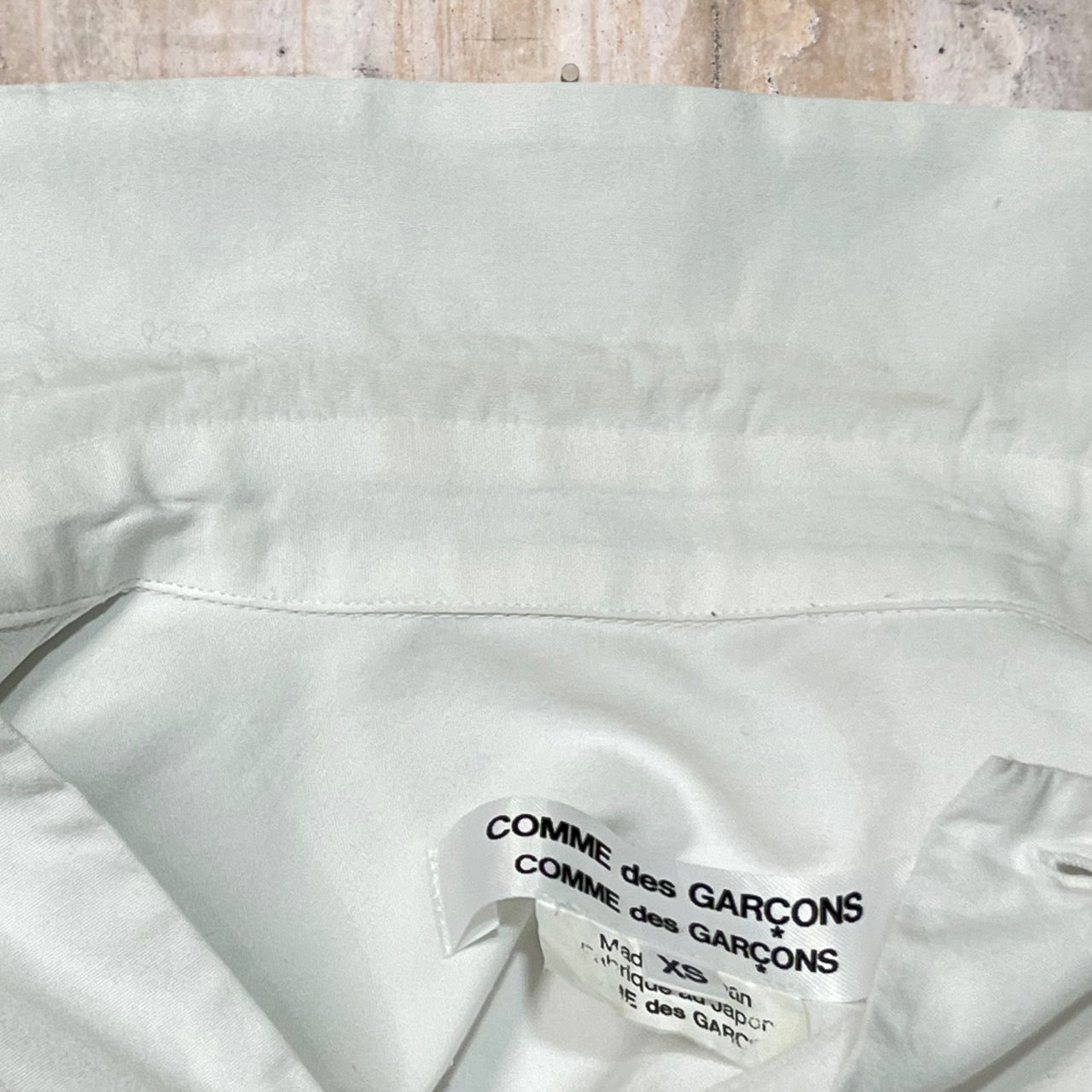 COMME des GARCONS COMME des GARCONS(コムデギャルソンコムデギャルソン) 17AW random ruffle shirt/ランダムフリル丸襟シャツ/ブラウス RT-B010 XS ホワイト