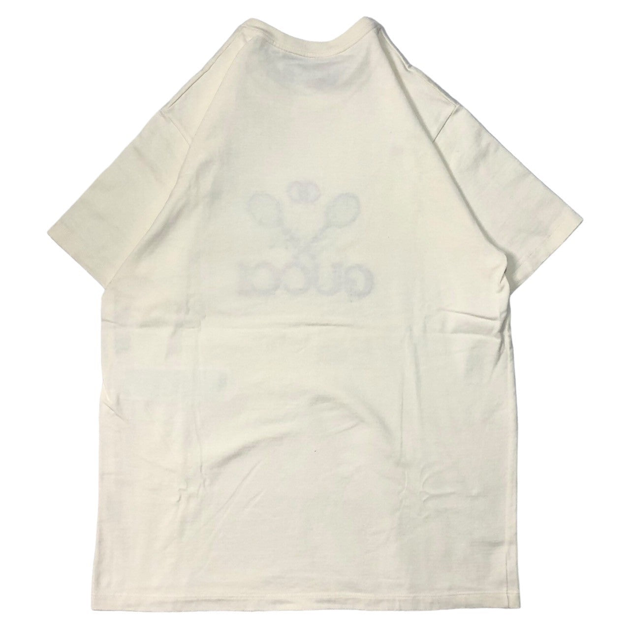 GUCCI(グッチ) 20SS Club Multi Tee テニス 刺繍 ロゴ 半袖 Tシャツ 548334-XJBLE XS アイボリー