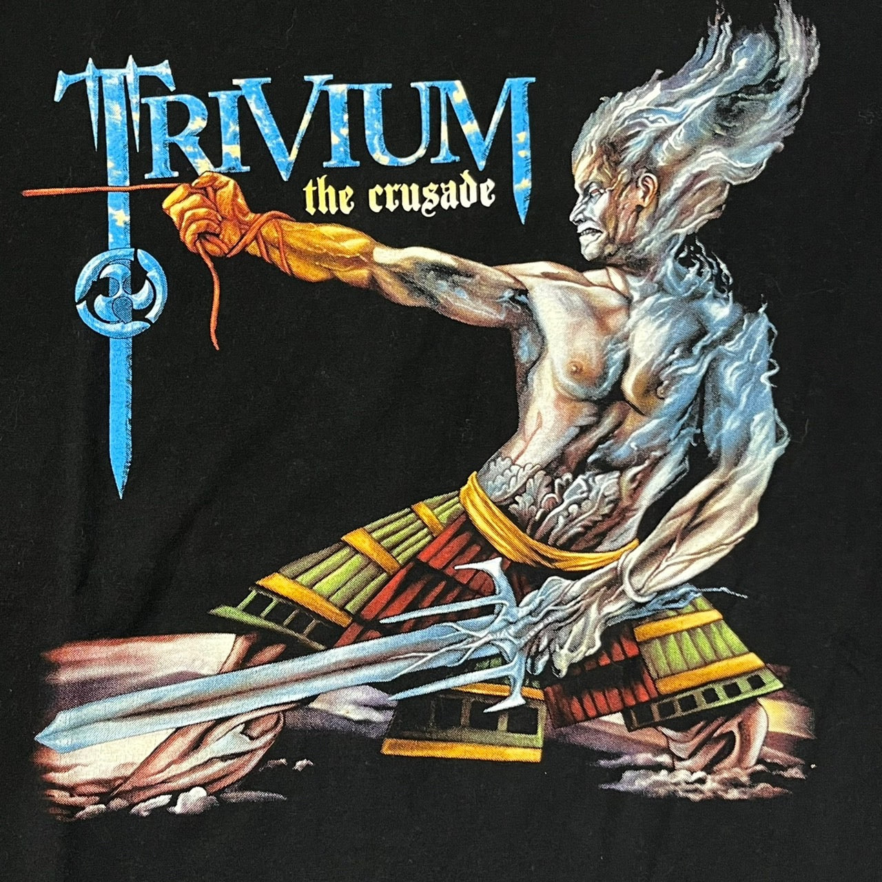 THE ROXX(ザロック) 00's”TRIVIUM"vintage band TEE/ヴィンテージバンドTシャツ L ブラック the crusade アルバム