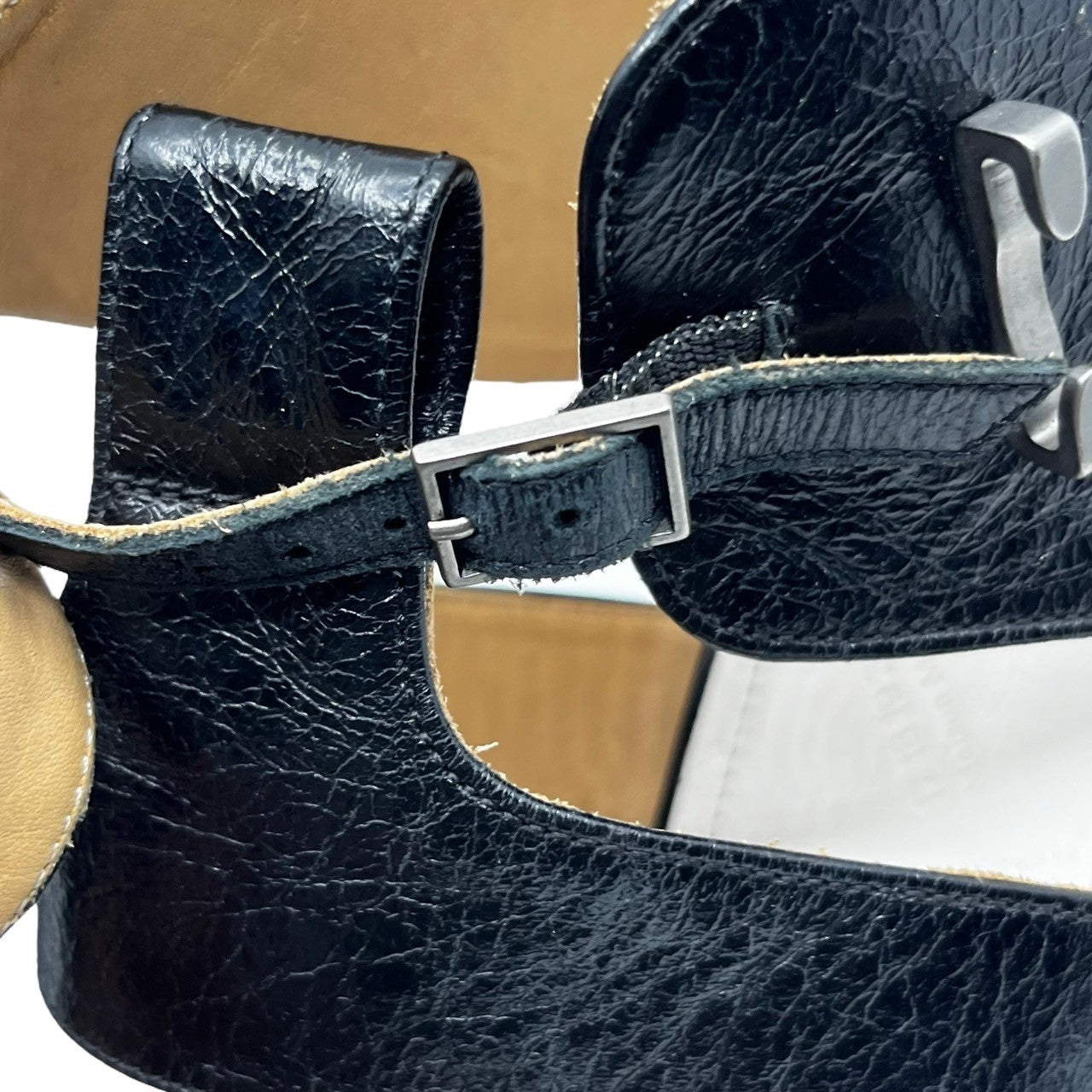 MAISON MARGIELA(メゾンマルジェラ) leather mule sandals レザー ミュール サンダル 58WP0055 SIZE 39(24.5~25.0) ブラック 箱付