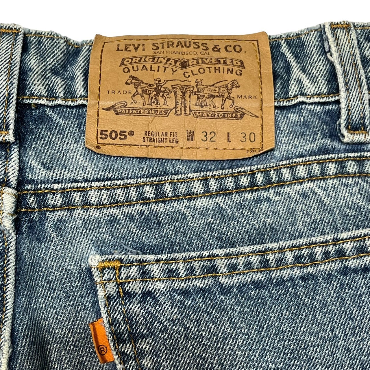 Levi's(リーバイス) 90's orange tab straight denim pants 90年代 オレンジタブ ストレート デニム 505-0310 SIZE 32 ライトインディゴ ジーンズ