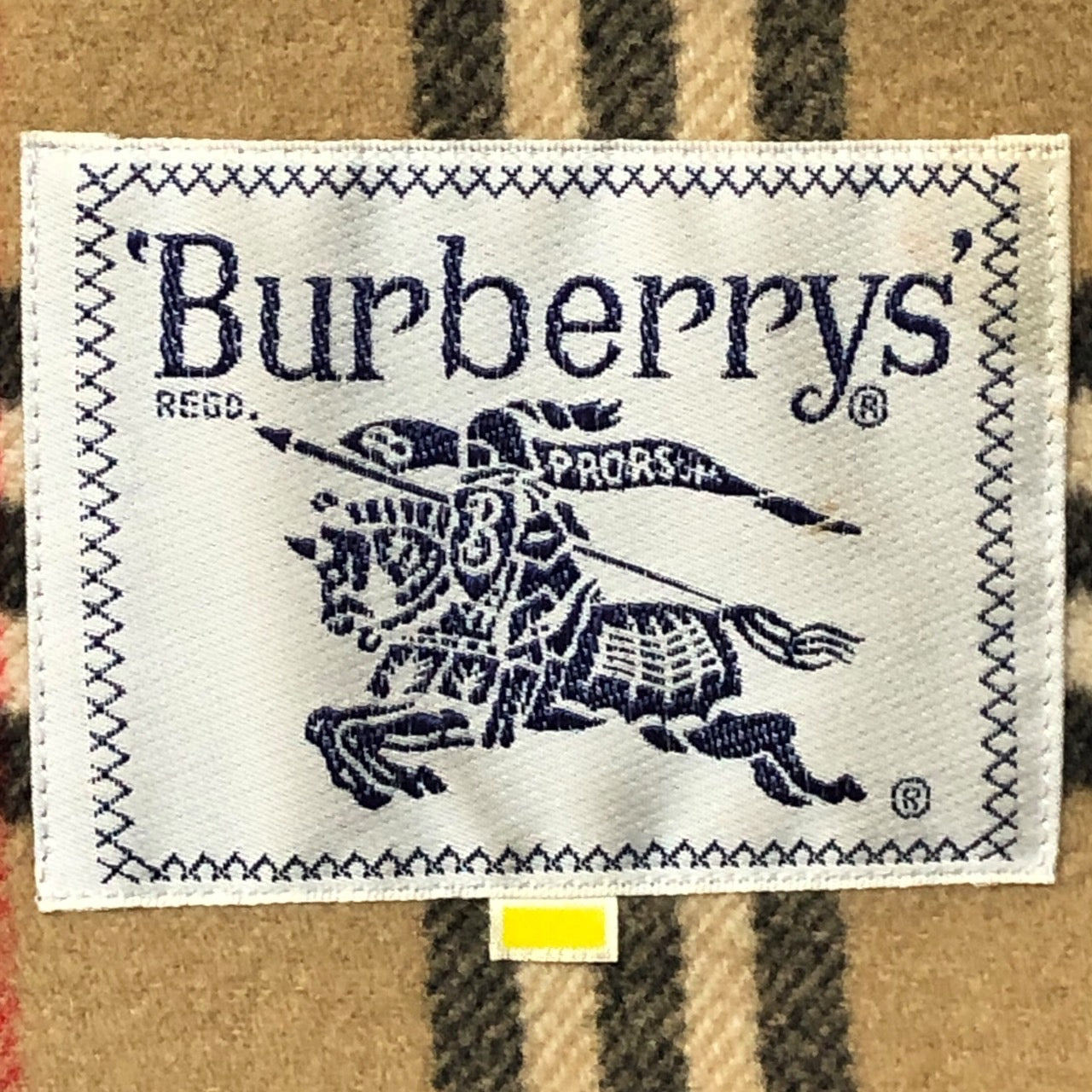 Burberrys(バーバリーズ) 80’S~90's ノバチェック カシミヤ混 ウール ダブル ジャケット コート  FNA20-009-50 7AR(M程度) ベージュ ヴィンテージ　80年代 90年代