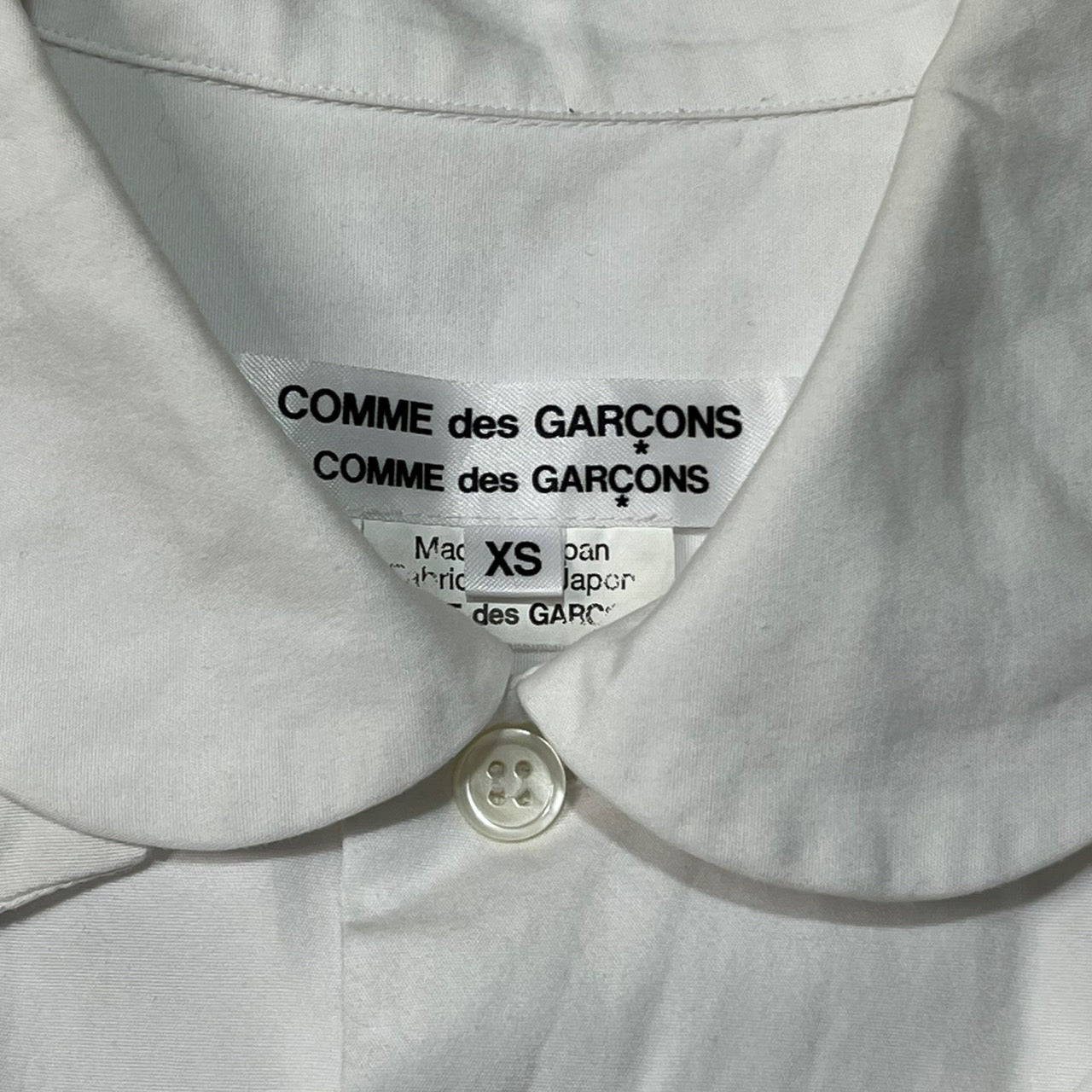 COMME des GARCONS COMME des GARCONS(コムデギャルソンコムデギャルソン) 17AW random ruffle shirt/ランダムフリル丸襟シャツ/ブラウス RT-B010 XS ホワイト