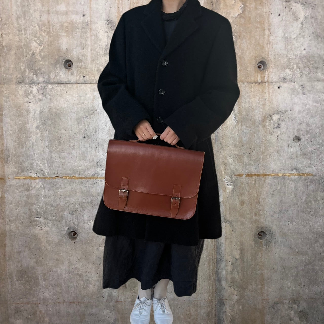 Katsuyuki Yoshida for COMME des GARCONS(カツユキヨシダフォーコムデギャルソン) aoyama limited 2WAY leather shoulder bag/青山限定2WAYレザーショルダーバッグ/吉田克幸 ブラウン