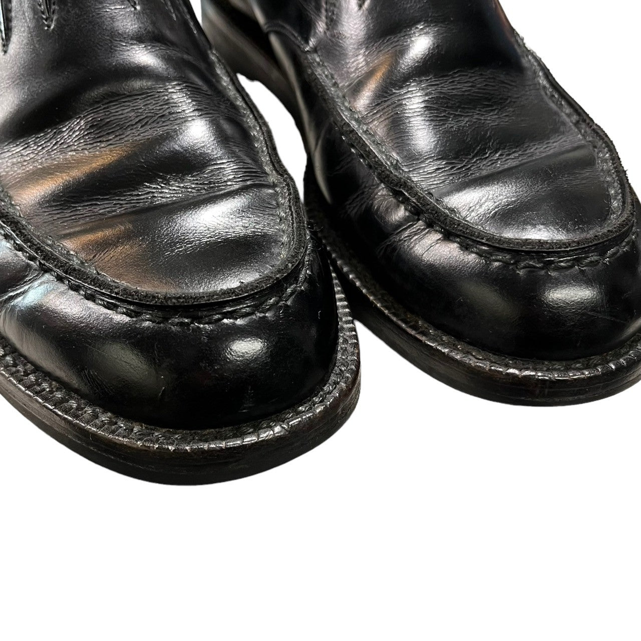割引一掃【美品】コムデギャルソン　ブラックレザーシューズ　27.5cm 靴