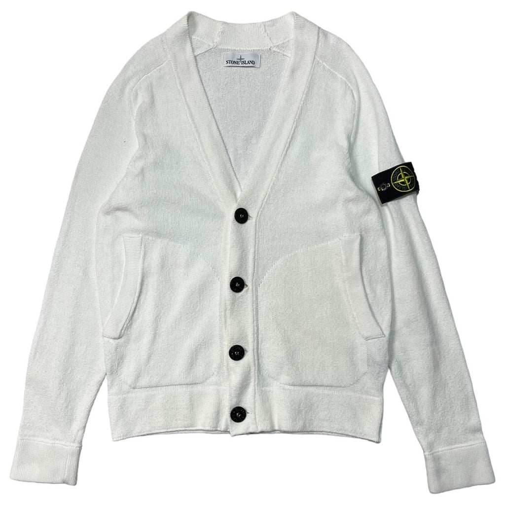 STONE ISLAND(ストーンアイランド) V-neck cotton cardigan Vネック 