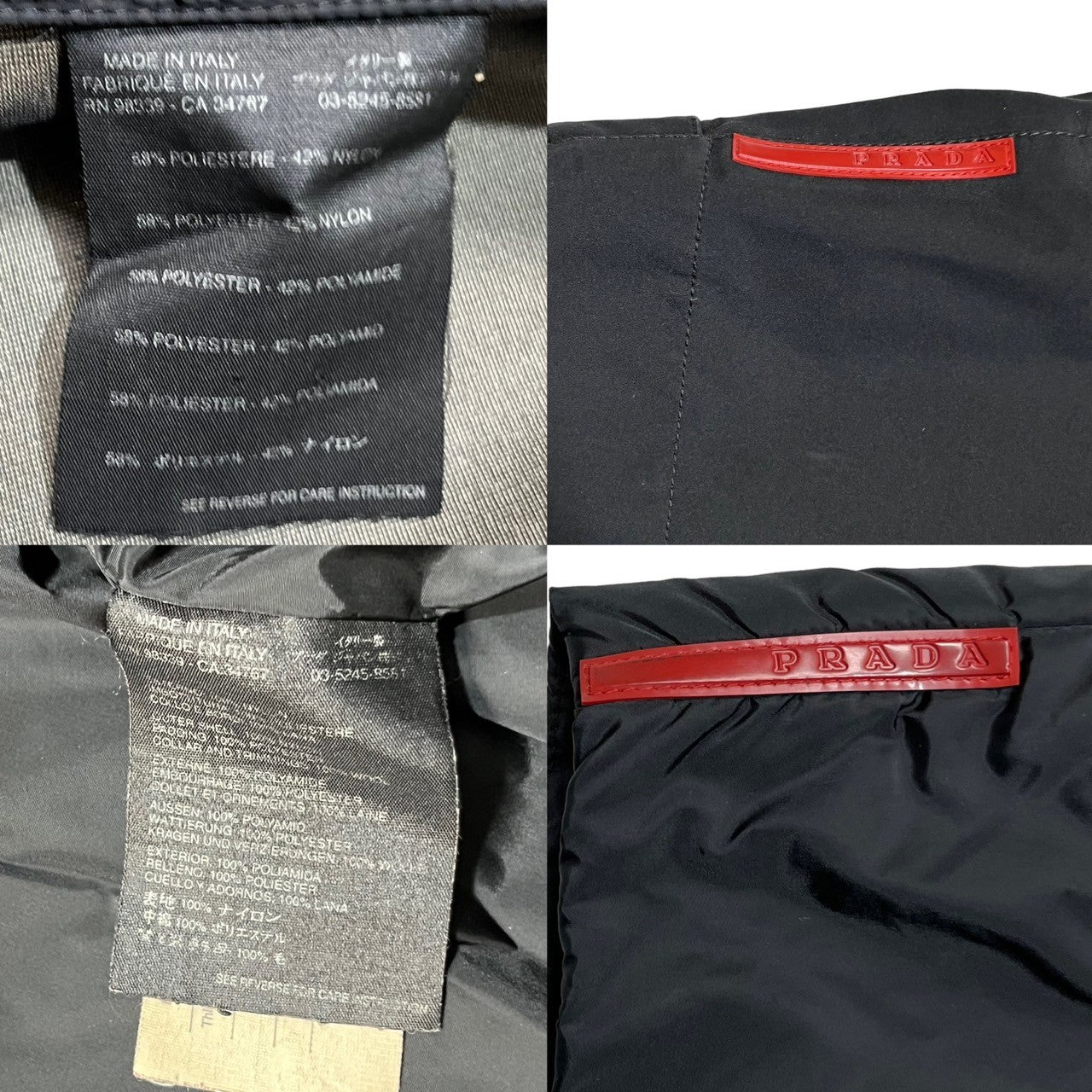 PRADA SPORT(プラダスポーツ) 00's "GORE-TEX" 3WAY  nylon jacket ナイロンジャケット トダウン コート ジップアップ  SIZE 48(L程度) ブラック Y2K