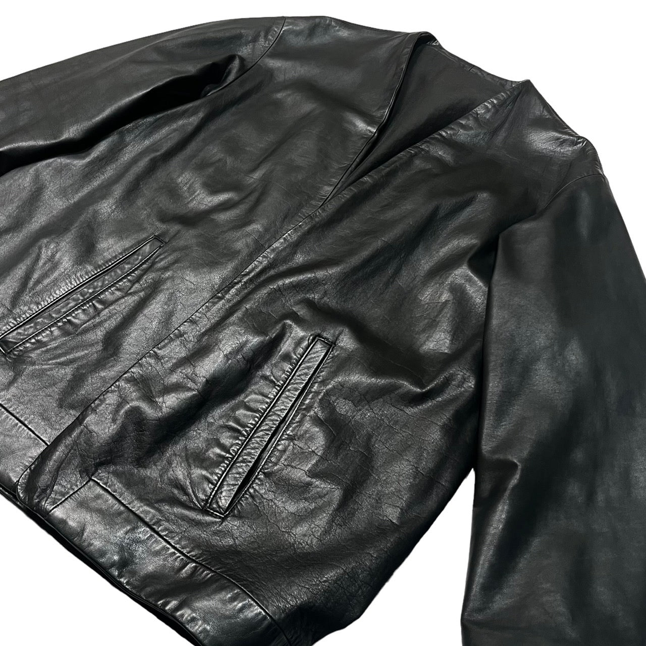 the Sakaki(ザサカキ) All leather stadium jacket remake haori 