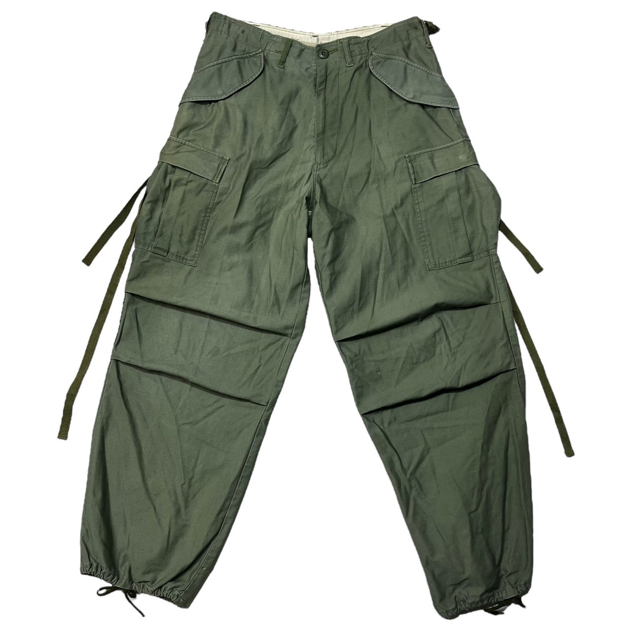 US ARMY(アメリカ軍) 70's M65 cargo pants ミリタリー カーゴパンツ 表記無し カーキ TALONジップ