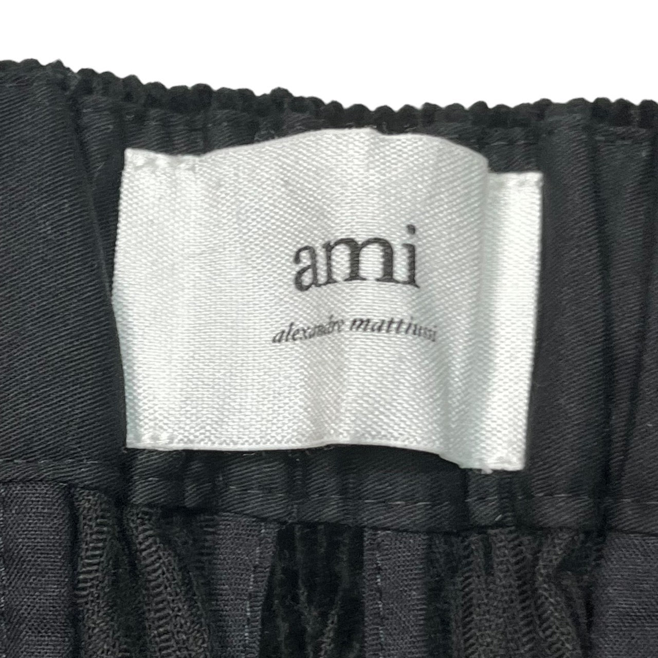 ami alexandre mattiussi(アミアレクサンドルマテュッシ) 22AW drawstring corduroy pants ドローストリング コーデュロイパンツ HTR216288 SIZE 36(S) ブラック