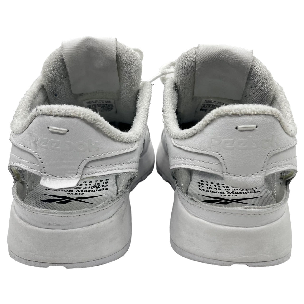 MAISON MARGIELA×Reebok(メゾンマルジェラ×リーボック) Tabi Classic Leather DQ Shoes/足袋スニーカー/ GX5137 /S58WS0204 24cm ホワイト