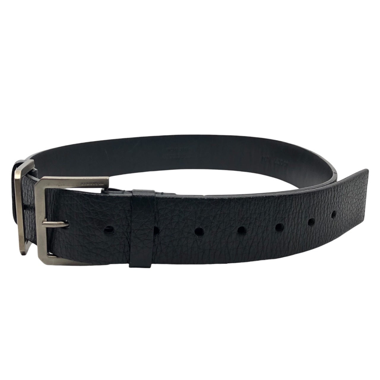 JIL SANDER(ジルサンダー) double buckle leather belt ダブル バックル レザー ベルト 36/90 ブラック