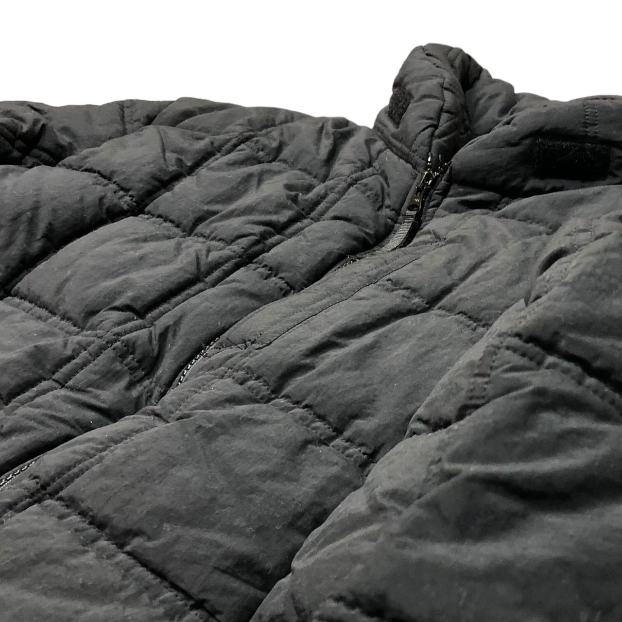 GOODENOUGH(グッドイナフ) 90’s quilted padded jacket キルティング 中綿 ジャケット ダウン SIZE M ブラック 00’s 90年代 初期タグ GDEH チンストラップ欠品