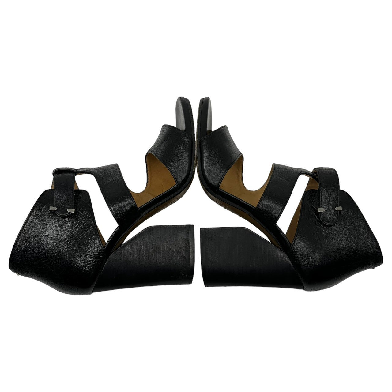 MAISON MARGIELA(メゾンマルジェラ) leather mule sandals レザー ミュール サンダル 58WP0055 SIZE 39(24.5~25.0) ブラック 箱付