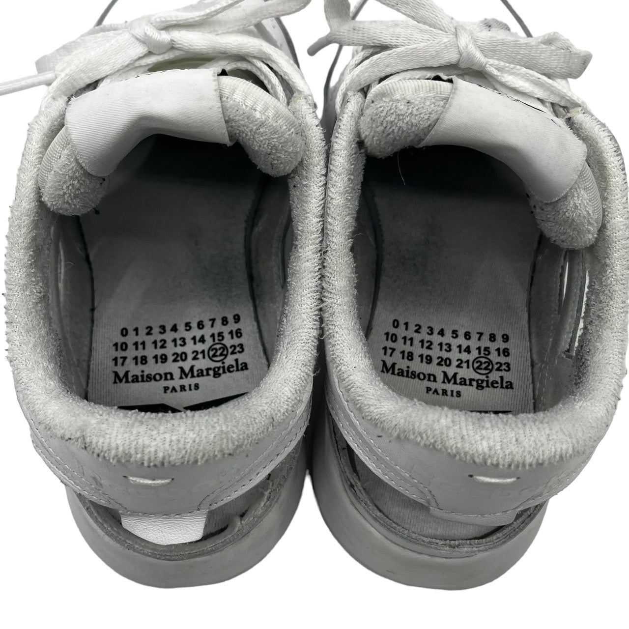 MAISON MARGIELA×Reebok(メゾンマルジェラ×リーボック) Tabi Classic Leather DQ Shoes/足袋スニーカー/ GX5137 /S58WS0204 24cm ホワイト