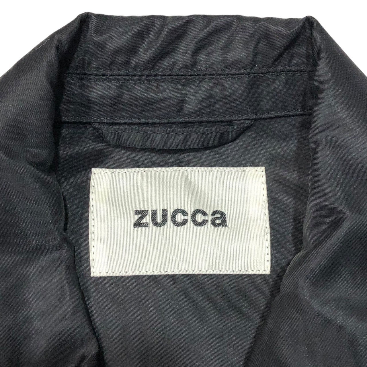 zucca(ズッカ) 19AW logo coach jacket アーム ロゴ プリント ナイロン コーチ ジャケット ZU93FC075 M  ブラック